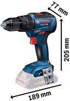 Bosch Professional GSB 18V-55 Accu-klopboor/schroefmachine Incl. koffer, Incl. 2 accus - thumbnail
