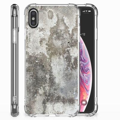 Apple iPhone X | Xs Anti-Shock Hoesje Beton Print Apple iPhone X | Xs Anti-Shock Hoesje Beton Print