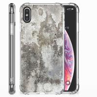 Apple iPhone X | Xs Anti-Shock Hoesje Beton Print - thumbnail