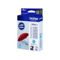 Brother inktcartridge, 1.200 pagina&apos;s, OEM LC-225XLC, cyaan, op blister - thumbnail