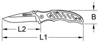 KS TOOLS Foldable knife ks-tools - thumbnail