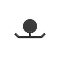 Handdoekhaak Dubbel Geesa Opal Zwart Geesa - thumbnail