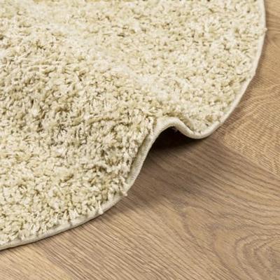 VidaXL Vloerkleed pamplona shaggy hoogpolig modern ø 160 cm goudkleur