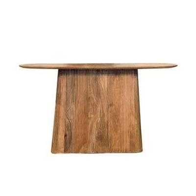 Livingfurn Ovale Sidetable 'Salvator' Mangohout, 140cm, kleur Bruin Livingfurn Ovale Sidetable 'Salvator' Mangohout, 140cm, kleur Bruin
