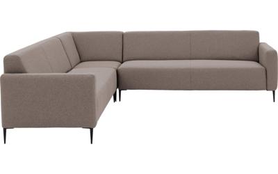 Goossens Bank Key West grijs, stof, 3-zits, modern design