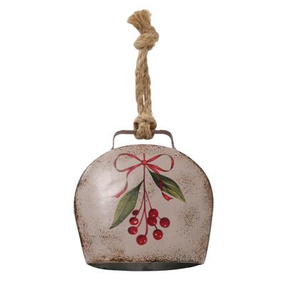 Boltze Home decohanger klok noelle beige 11,5x5x12cm Boltze Home decohanger klok noelle beige 11,5x5x12cm