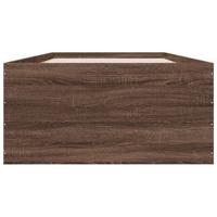 Bedframe bewerkt hout bruin eikenkleur 75x190 cm - thumbnail