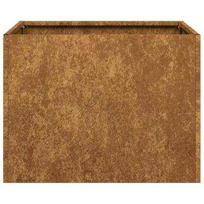 VidaXL Plantenbak roestig 40x40x30 cm weervast staal