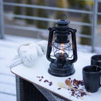 Feuerhand Stormlamp 276 Olielamp Mat Zwart - thumbnail