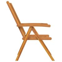 Tuinstoel 4 pcs Bruin 57 x 72 x 109 cm Massief Acaciahout - thumbnail