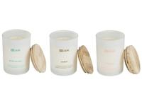 Beliani - SIMPLICITY - Geurkaars set - Leer|Zeebries|Amber - Soja wax - thumbnail