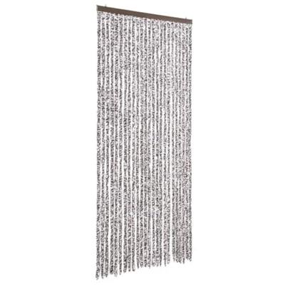 Vliegengordijn 100x220 cm chenille bruin en beige