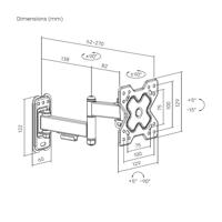 TV houder Aisens WT32TSR-381 32" 13" 20 kg - thumbnail
