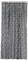 HEMA Douchegordijn 180x200cm Textiel Zwart/wit (zwart/wit) - thumbnail