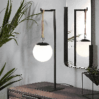 Kave Home Tafellamp 'Monteiro', kleur Zwart - thumbnail