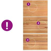 Eettafel met natuurlijke rand 180x120x74 cm massief eikenhout - thumbnail