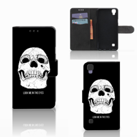 Telefoonhoesje met Naam LG X Style Skull Eyes - thumbnail