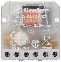 Finder 26.02.8.012.0000 Stroomstootschakelaar Inbouw 2x NO 12 V/AC 10 A 2500 VA 1 stuk(s) - thumbnail