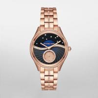 Michael Kors Lauryn Rosegoudkleurig horloge met drie wijzers MK3723 - thumbnail