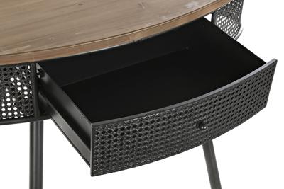 Wandtafel DKD Home Decor 90,5 x 39 x 78 cm Spar Zwart Metaal Bruin