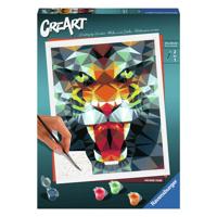 Ravensburger creart polygon tiger - thumbnail