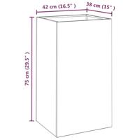Plantenbak 42x38x75 cm cortenstaal - thumbnail