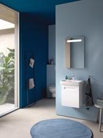 Spiegel Duravit No.1 Met Horizontale LED Verlichting 45x3.5x70 cm Mat Wit Duravit - thumbnail