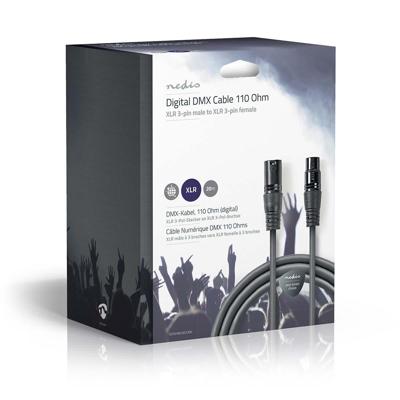 Nedis COTG15012GY200 Digitale Dmx-kabel 110 Ohm Xlr 3-pins Male - Xlr 3-pins Female 20 M Grijs Nedis COTG15012GY200 Digitale Dmx-kabel 110 Ohm Xlr 3-pins Male - Xlr 3-pins Female 20 M Grijs