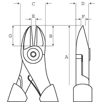 Bahco ergo zijsnijtang 180 mm ip | 2101G-180IP