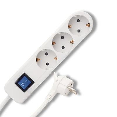 REV 0014340100 Stekkerdoos met schakelaar 3-voudig Wit, Grijs Randaarde stekker 1 stuk(s) REV 0014340100 Stekkerdoos met schakelaar 3-voudig Wit, Grijs Randaarde stekker 1 stuk(s)