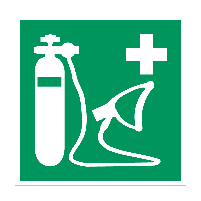 Beademingsapparaat - 200 x 200 mm - Sticker