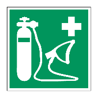 Beademingsapparaat - 200 x 200 mm - Sticker - thumbnail