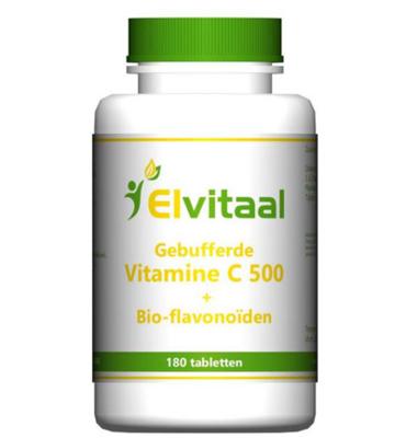 Elvitaal Elvitaal Gebufferde Vitamine C 500mg (180tb) Elvitaal Elvitaal Gebufferde Vitamine C 500mg (180tb)