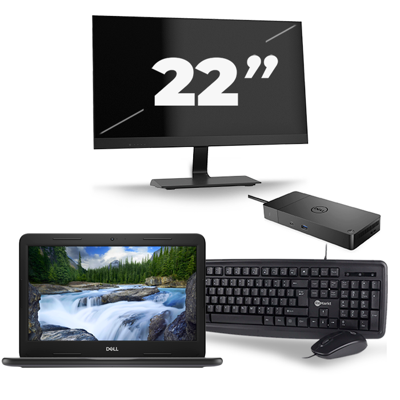 Dell Latitude 3300 - Intel Core i3-7e Generatie - 13 inch - 8GB RAM - 256GB SSD - Windows 11 + 1x 22 inch Monitor Dell Latitude 3300 - Intel Core i3-7e Generatie - 13 inch - 8GB RAM - 256GB SSD - Windows 11 + 1x 22 inch Monitor