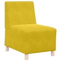 Fauteuil 55 cm fluweel geel - thumbnail
