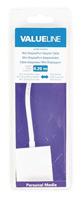 Valueline VLMB37850W02 0,20 m stekker naar bus Mini Displayport Adapter - Wit - thumbnail