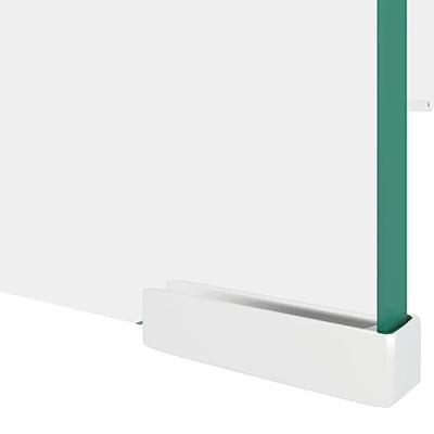 Tv-meubel/monitorverhoger transparant 70x30x13 cm glas