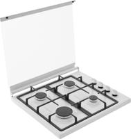 ETNA KGV558WIT kookplaat Wit Aanrecht Gaskookplaat 4 zone(s) - thumbnail