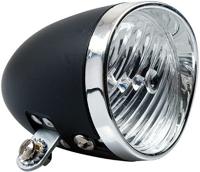 Simson classic led koplamp, zwart batterij - thumbnail