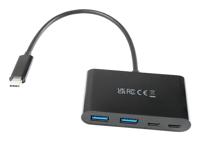 USB-C-adapter V7 V7UC2A2CHUB-BLK - thumbnail