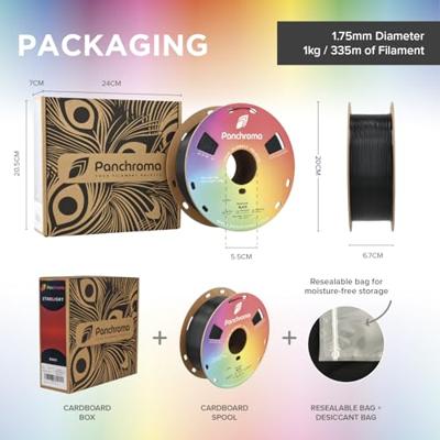 Polymaker CA04015 Panchroma™ Matte Filament PLA kunststof Mat, Gering kunststofgehalte 1.75 mm 1000 g Charcoal Black, Zwart 1 stuk(s) Polymaker CA04015 Panchroma™ Matte Filament PLA kunststof Mat, Gering kunststofgehalte 1.75 mm 1000 g Charcoal Black, Zwart 1 stuk(s)