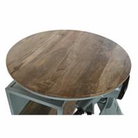 Tafel DKD Home Decor Blauw Bruin Groen Ijzer Mangohout 116 x 72 x 110 cm - thumbnail