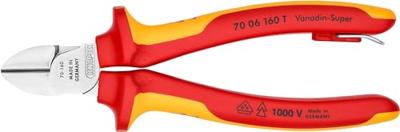 Knipex Zijsnijtang | 160 mm Lengte | Geïsoleerd | Meercomponenten-Omhullingen | VDE-Goedgekeurd | Geïntegreerde Bescherming - 70 06 160 T BK Knipex Zijsnijtang | 160 mm Lengte | Geïsoleerd | Meercomponenten-Omhullingen | VDE-Goedgekeurd | Geïntegreerde Bescherming - 70 06 160 T BK
