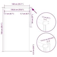 Rolgordijn verduisterend 140x150 cm stofbreedte 136,6 cm beige - thumbnail