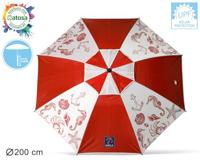 Strandparasol Rood Ø 200 cm SPF50+ Navy - thumbnail