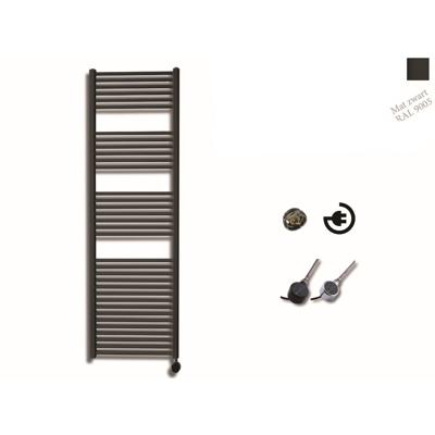 Elektrische Design Radiator Sanicare Plug En Play 172 x 45 cm Mat Zwart Thermostaat Chroom 920 Watt Sanicare Elektrische Design Radiator Sanicare Plug En Play 172 x 45 cm Mat Zwart Thermostaat Chroom 920 Watt Sanicare