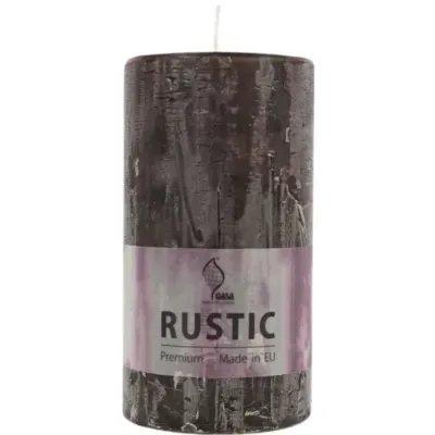 Gala stompkaars rustiek bruin 8 x 15 cm | 6 stuks