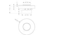 Trio Led wandlampCeleste met smoke glas - 254910132 - thumbnail