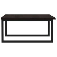 Badkamer wandschap staal en massief eikenhout - thumbnail