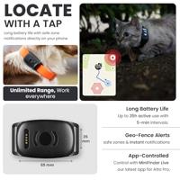 MiniFinder Atto Pro GPS-tracker Huisdiertracker, Live Tracking Zwart 1 stuk(s) - thumbnail